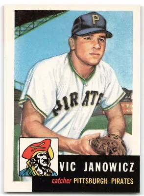 1991 Topps Archives 1953 #222 Vic Janowicz Bio White Text Pittsburgh Pirates 3BA • $0.99