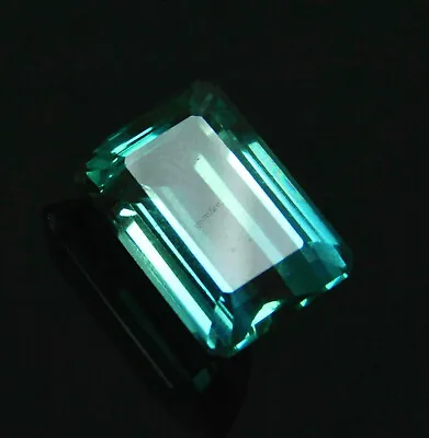 10.00 Ct Natural CERTIFIED Loose Gemstone Green Unheated Tourmaline Emerald Cut. • $13.94