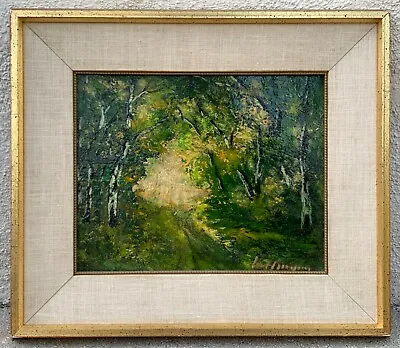 Vintage Chinese Impressionist Original Oil Painting On Board. Signed • $950