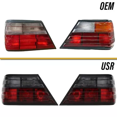 Smoke Tail Brake Lamp Light Pair L+R For 1986-1995 Mercedes Benz E Class W124 • $129.99