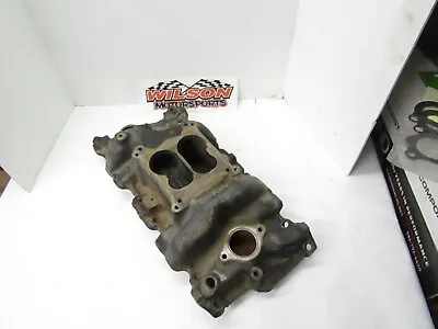 GM 14096242 SB Chevy Bowtie Marine High Rise Intake 4BBL UMP IMCA #2 • $225