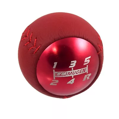 Red Leather 5 Speed Racing Shift Knob MT M10X1.5 For Honda Acura JDM Civic  • $29.99