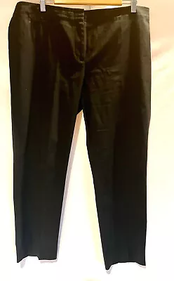 J.Jill Cotton Blend Black Ankle Pants Black Straight Leg Pants Size 16 - EUC • $16.99