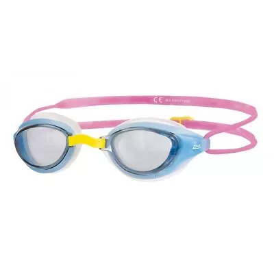 Zoggs Sonic Air Junior Swimming Glasses UV Protection Anti Fog Smoke Blue Pink • £9.99