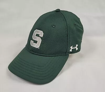 Under Armour Michigan State Hat Cap Spartans Green Strapback Mens Large • $8.99