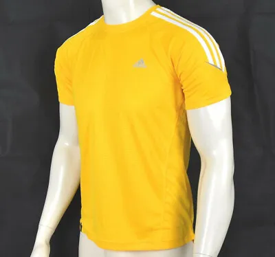 £13.86 • Buy Adidas Response Men's Running Shirt Fitness Sport T-Shirt Functional Men Yellow