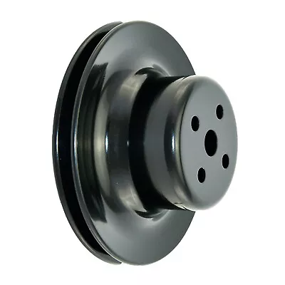 Ford Water Pump Pulley Single 1 Groove Black Steel 260 289 302 351W 1965-1969 V8 • $39.99