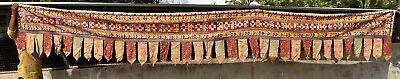 Antique Toran Gujarati Embroidered Textile Kutchi Rabari Kathiawar Wall Decor 29 • $233.22