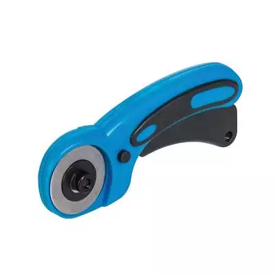 Rotary Cutter 45mm Fabric Card Paper - Comfort Grip + Cutter Guard + Safety Lock • £4.27