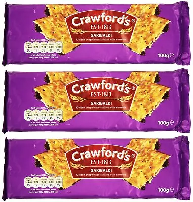 Crawford's Garibaldi Biscuits 3x100g • £6.84