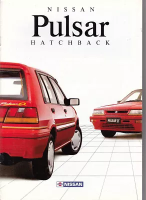 1989 NISSAN N13 PULSAR HATCHBACK Range Australian 14p Brochure Q GL & GX • $24.95