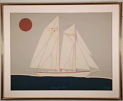 Original Vanguard Studios Lithograph Midnight Sail By Andres Listed • $450