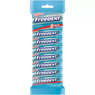 Wrigley's Freedent Spearmint Chewing Gum - 5 Stick Pack (Pack Of 8) • $5.90