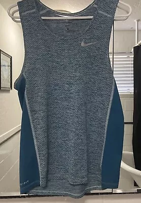 Nike Dri-Fit Training Green Tank Top Small Breathable  Sleeveless Reflective • $8