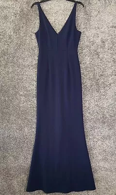 Lulu’s Melora Maxi Dress Medium Navy Blue Form Fit Mermaid Formal Wedding Event • $39.55