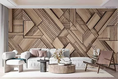 3D Wood Texture Self-adhesive Removable Wallpaper Murals Wall 10 • $39.14