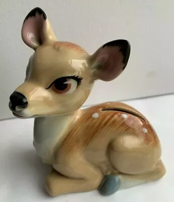 Vintage Wade Porcelain Disney Large Blow Up BAMBI Deer Fawn Figure Money Box • £24.99