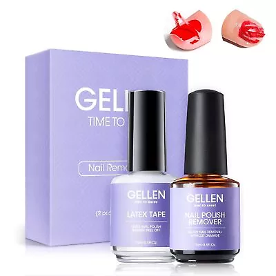 Gellen Gel Nail Polish Remover Kit - And Latex Tape Peel...  • $17.25