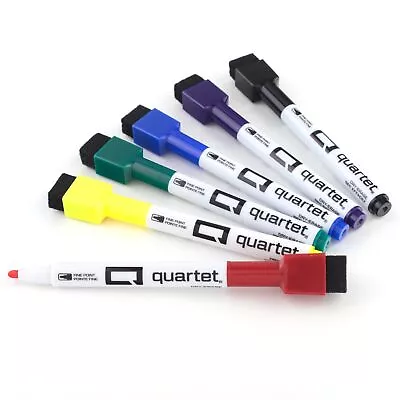 Quartet ReWritables Mini Dry-Erase Markers Magnetic Assorted Classic Colors 6 • $8