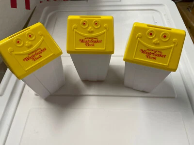 $17 • Buy Lot Of 3 Vtg McDonald's 1975 Trash Can/wastebasket Coin Banks