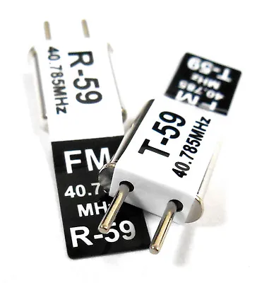 RC 40 MHZ 40.785 FM Crystal TX & RX Receiver 40MHZ Black Channel 59 • £6.16