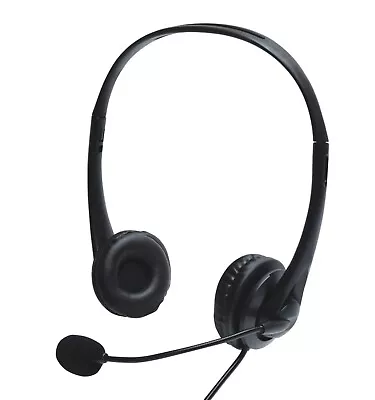 AV:Link Headset With Microphone & In-line Volume ControlLaptop PC Call Centre • £12.99