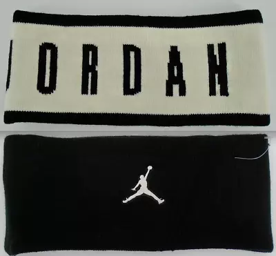 Nike Air Jordan Seamless Knit Headband Reversible Mens Sail/Black • $21.95