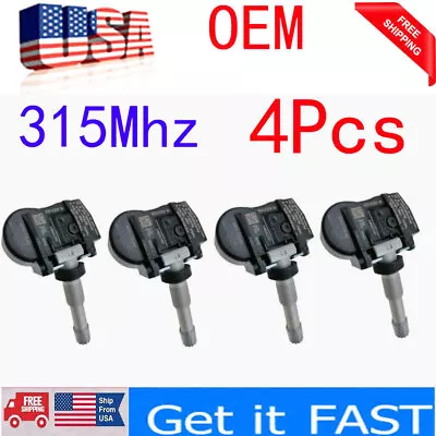 4Pcs For Acura ILX TLX MDX RDX TPMS Tire Pressure Sensor 42753-TZ3-A51 315Mhz US • $26.55