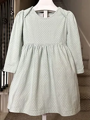 Matilda Jane Character Counts Green Polka Dot Knit Dress Girls Size 4 *Pls Read • $11.50