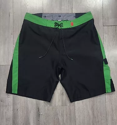 The North Face Men's Black & Green Swimming Trunks Board Shorts - Size 34 • $11.99