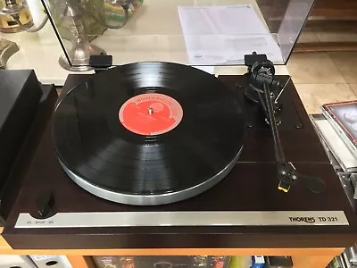 Thorens TD-321 And Linn LVX Tonearm In Wood  In Good Condition. • £460