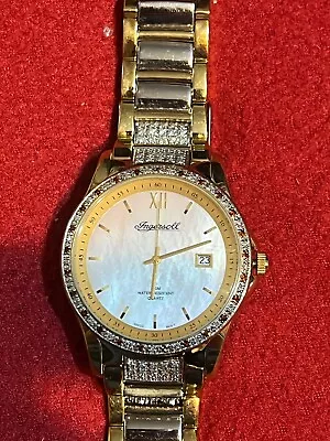 £160 • Buy Ingersoll Diamond&jems Ig 0212dg N 0092518 Carat Gold Plated Used
