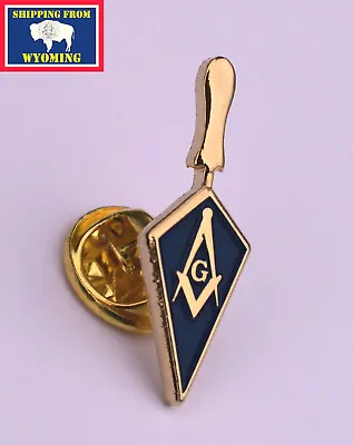 Masonic Master Mason Trowel Lapel Pin W/Square & Compass - Shipping From Wyoming • $9.98
