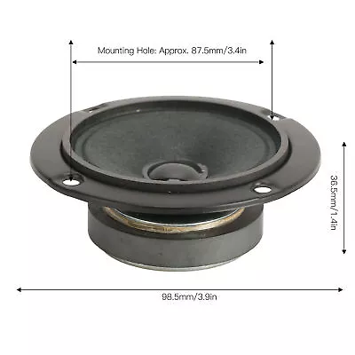 3 Inch Full Frequency Speaker HiFi 4 Ohm Compact Tweeter Woofer Full Range L Kit • $34.01