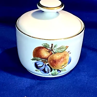 Vtg Bareuther Waldsassen Gold Trim Fruit Sugar Bowl W/Lid #142 Bavaria Germany • $42.77