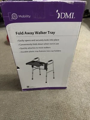 $15.99 • Buy DMI Medical Deluxe Folding Walker Tray Gray 16  X 12 
