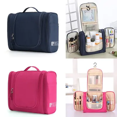 Hanging Toiletry Bag Travel Cosmetic Bag Large Makeup Wash Bag Organiser Unisex • £8.99