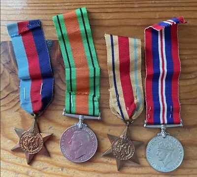 4 XWW2 Medals In Original Air Ministry Box Addressed G A Buckley Of Whitefield • £55