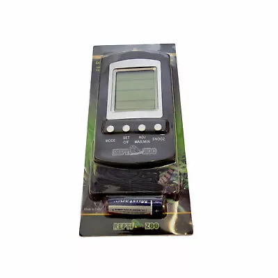 Reptile LCD Digital Max/Min Thermometer Hygrometer Alarm & Probe • £7.99