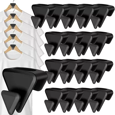 10 Hanger Hooks RUBY Space Triangles As-Seen-On-Tv Creates Up To 3X More Closet • $10.99