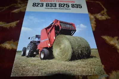 Massey Ferguson 823 833 825 835 Round Baler Brochure FCCA  • $21.99