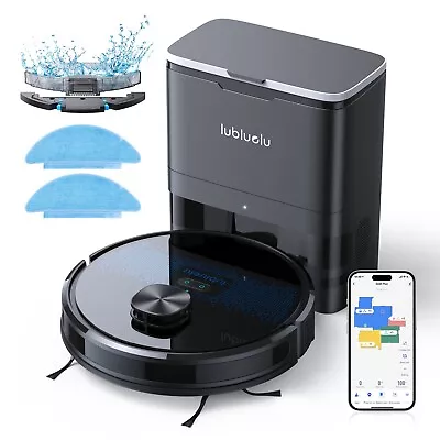 Lubluelu Robot Vacuum And Mop Combo Auto-Empty Dock 4500Pa Sutions APP Control • $474