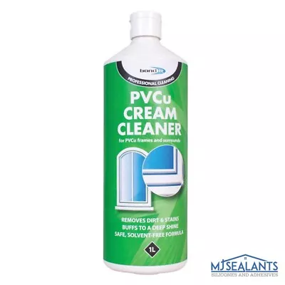 Bond It Solvent Free Cream Cleaner PVCU Window Door Frame Restorer 1L • £7.45