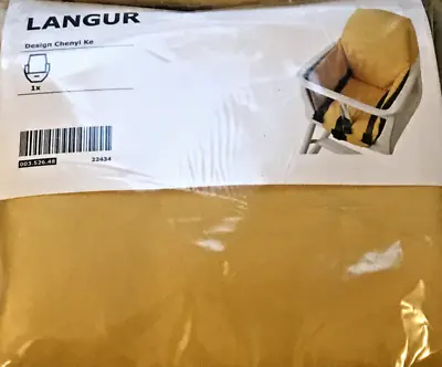 Ikea Langur Yellow Highchair Seat Cover Padded 003.526.48 NEW/SEALED • £12