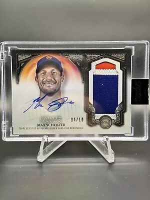 2023 Topps Dynasty Max Scherzer Game Used Patch Auto Autograph #4/10 Mets • $300