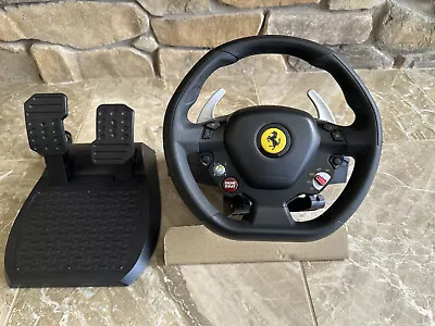 Thrustmaster Ferrari 458 RW V.4 XBOX 360 Racing Wheel & Pedals  • $30