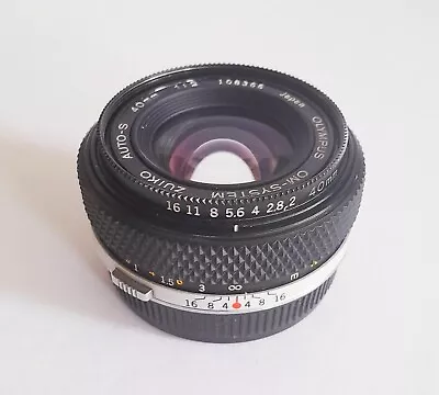 Olympus 40mm F2 Zuiko Auto S OM System  Pancake Lens - Late Model - Rare  • £485