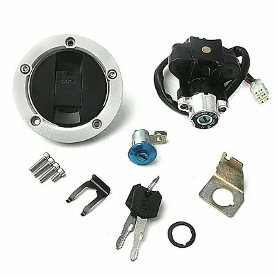 Ignition Switch Fuel Gas Tank Cap Lock Key Set Fit Suzuki GSXR600 750 1000 SV650 • $28.69