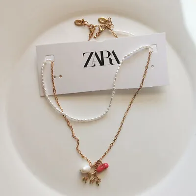 2pcs 16  Zara Handmade Collar Necklace Gift Vintage Women Party Holiday Jewelry • $10.59