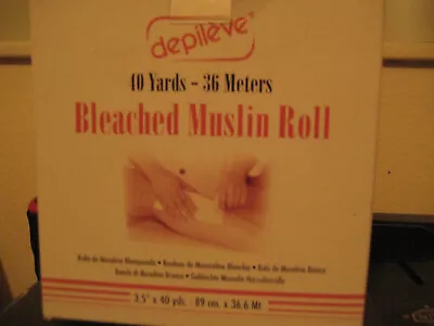 NIB Depileve Bleached Muslin Roll 40yds  • $17.99